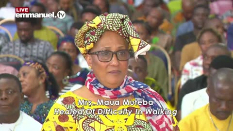 Mrs. Maua Muteba Healing Testimony