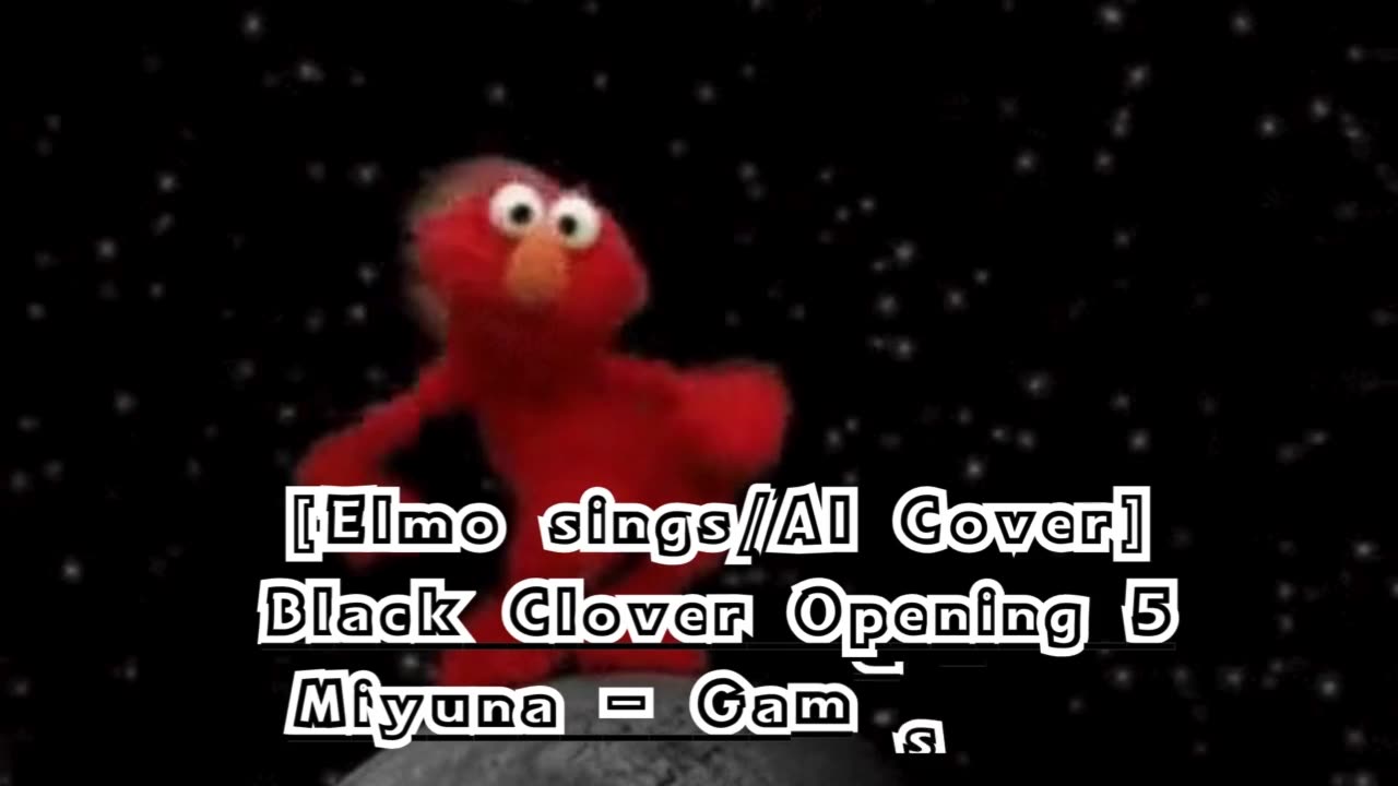 [Elmo sings/AI Cover] Black Clover Opening 5 Miyuna - Gamushara