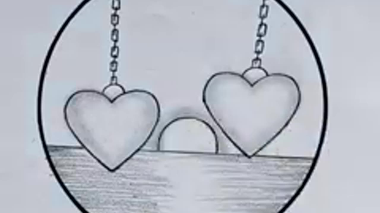 How to draw beautiful hearts in a circle ⭕ by Drawingzon!