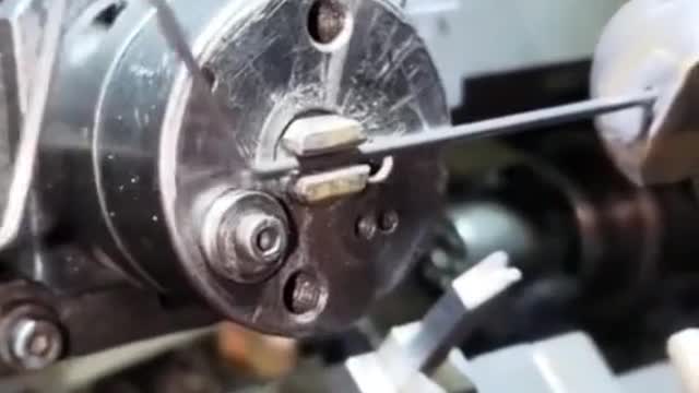 Machining process, making a star-shaped gadget.