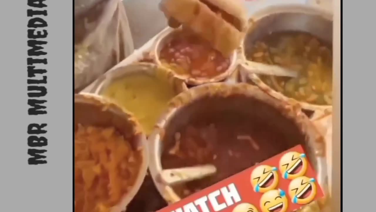 Funny 🤣 video when eating from outsides some food