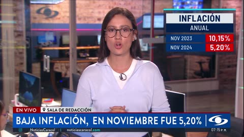 Inflación en Colombia sigue bajando: variación anual llegó al 5,20 % en noviembre