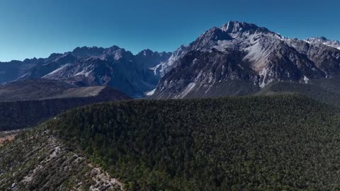 In winter Yulong Snow Mountain