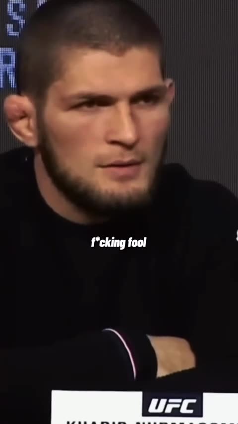 Khabib Gets Angry At a Reporter