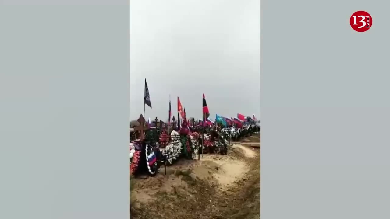 Hundreds of graves... Footage of mass graveyard of Russians who died in battles