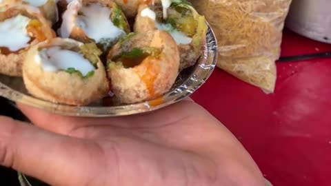 Indian food pani puri