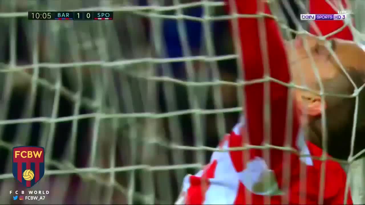 Gol de Suarez vs Sporting Gijon