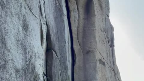 Layback Demo of Rock Climbing Skills