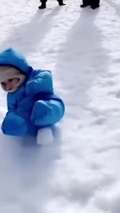 Funny baby videos playing # short