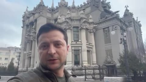 🇺🇦 Ukriane President posts another video from Kyiv this morning.