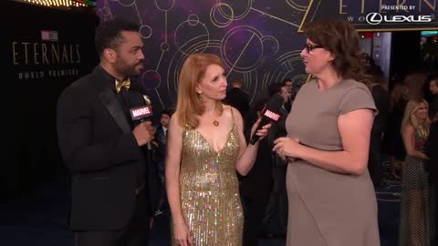 Victoria Alonso on the Heart of Marvel Studios' Eternals Red Carpet Live