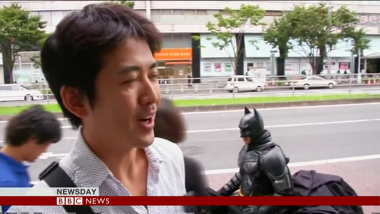 Meet Japan's Batman - Chibatman a real life Dark Knight- BBC News