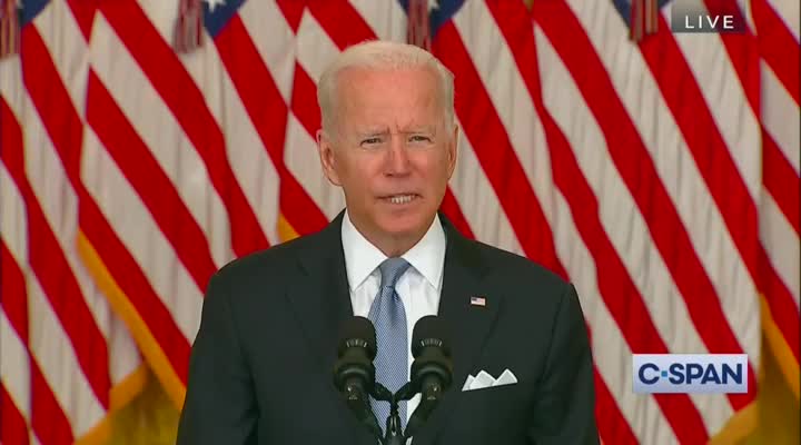 Biden Says Current Chaos That He Caused in Afghanistan "Reinforces" That He Made Right Choice