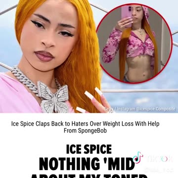 Ice Spice Claps Back At Haters For Weight Loss!