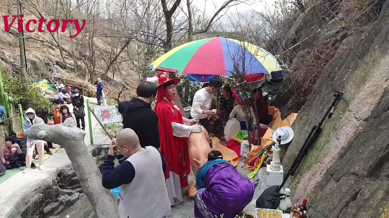 230311... korea dragon festival.청와대 인왕산 용궁 굿판. 전체영상 23.3.11.촬영.