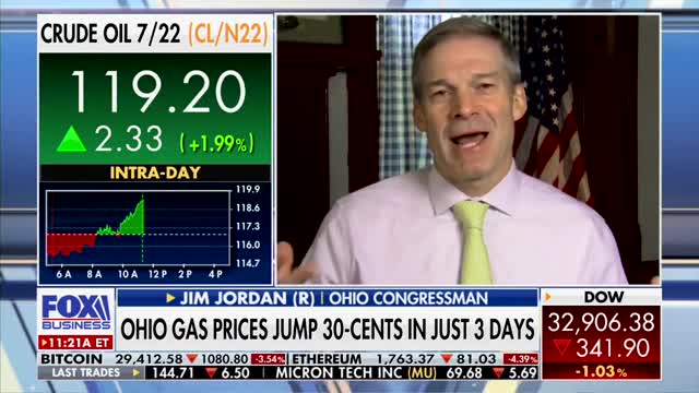 Rep Jim Jordan on the Biden Admin’s Approach to Inflation: ‘Part of Me Says This Is Intentional’