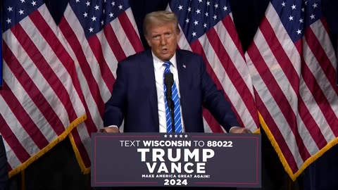 Former president Donald Trump campaigns in Milwaukee, Wisconsin. - October 1, 2024