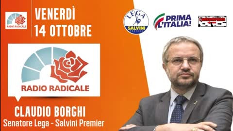 🔴 Intervista al Sen. Claudio Borghi su "Radio Radicale" dopo l'elezione del Presidente Fontana.