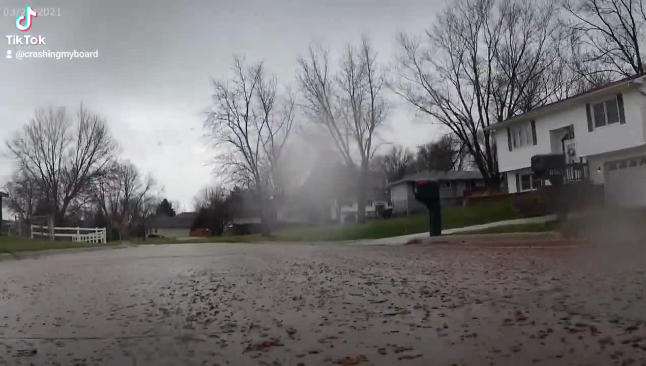 Taking A ride on my board in rain