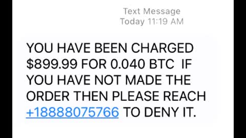 Outgoing Call To Alleged Customer Support About Bitcoin: (888) 807-5766, 11/23/22