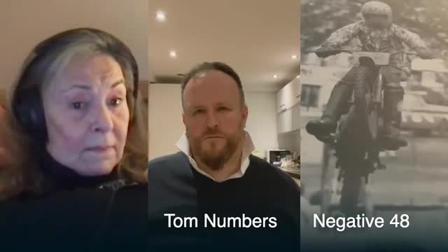 Roseanne Barr, Negative 48 & Tom Numbers discuss GOD CODED EVERY ENGLISH ALPHABET