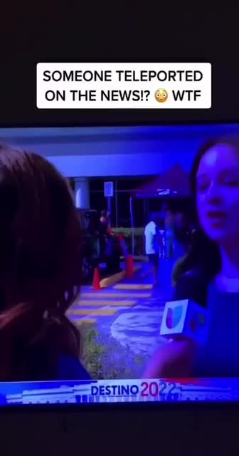 Did Someone Just Teleport Into Live News, Or...?