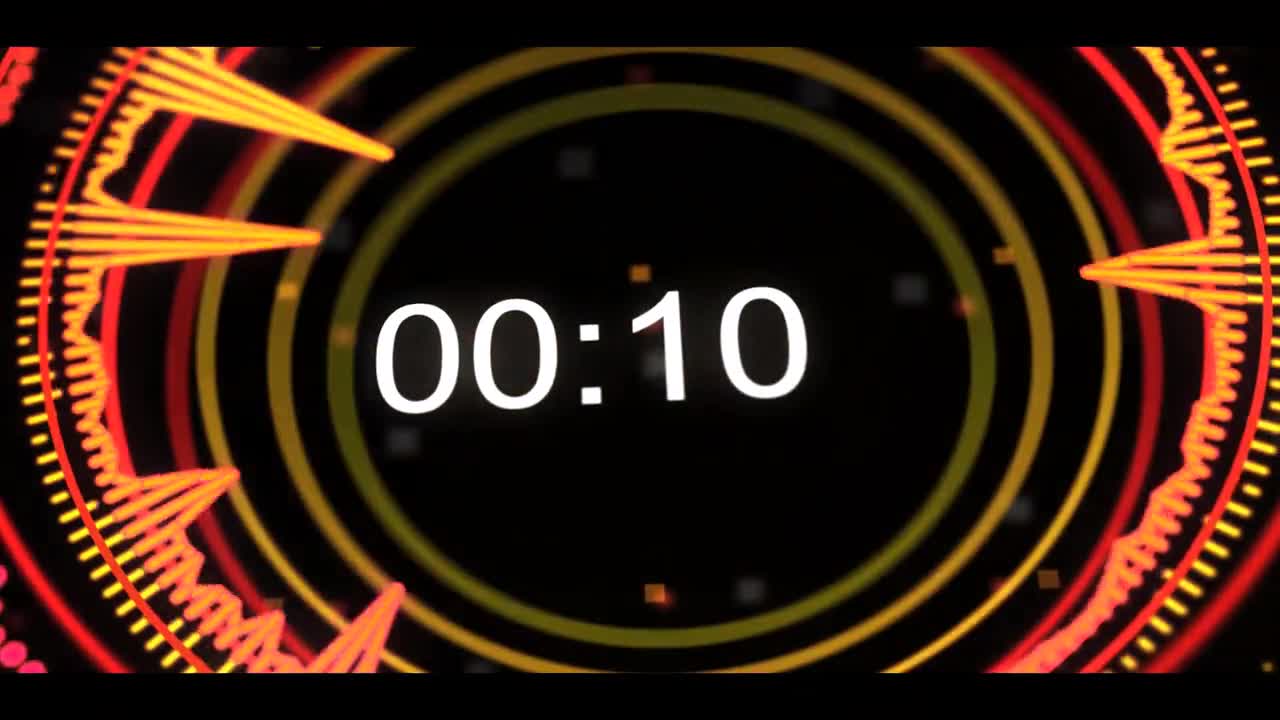 Fashion dynamic 2 minutes countdown video material