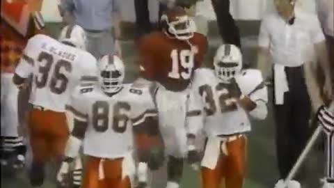 1987 - #5 Miami Hurricanes at #10 Arkansas Razorbacks