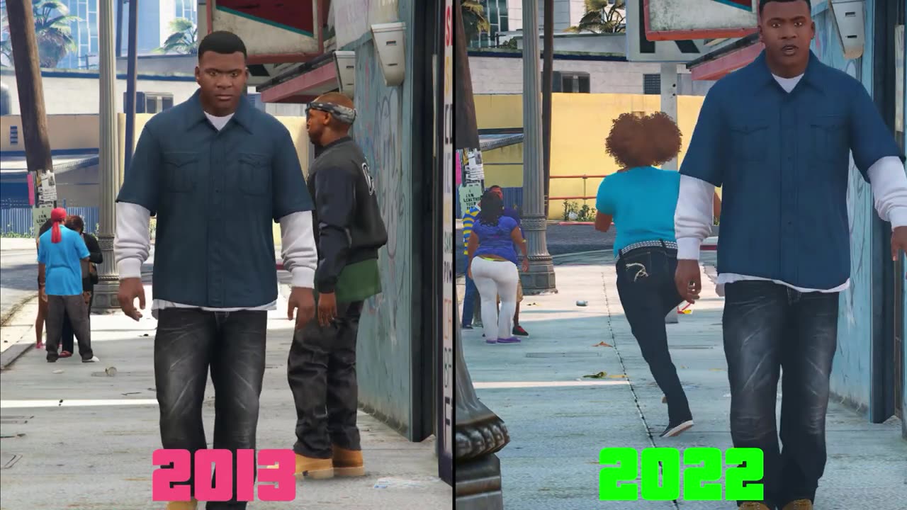 GTA 5 old 2013 physics vs new 2023 physics