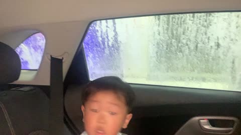 Dog and Baby FREAK OUT at Car Wash