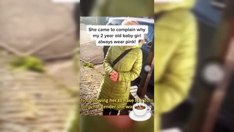 Woke Karen is upset by 2 year girl liking pink