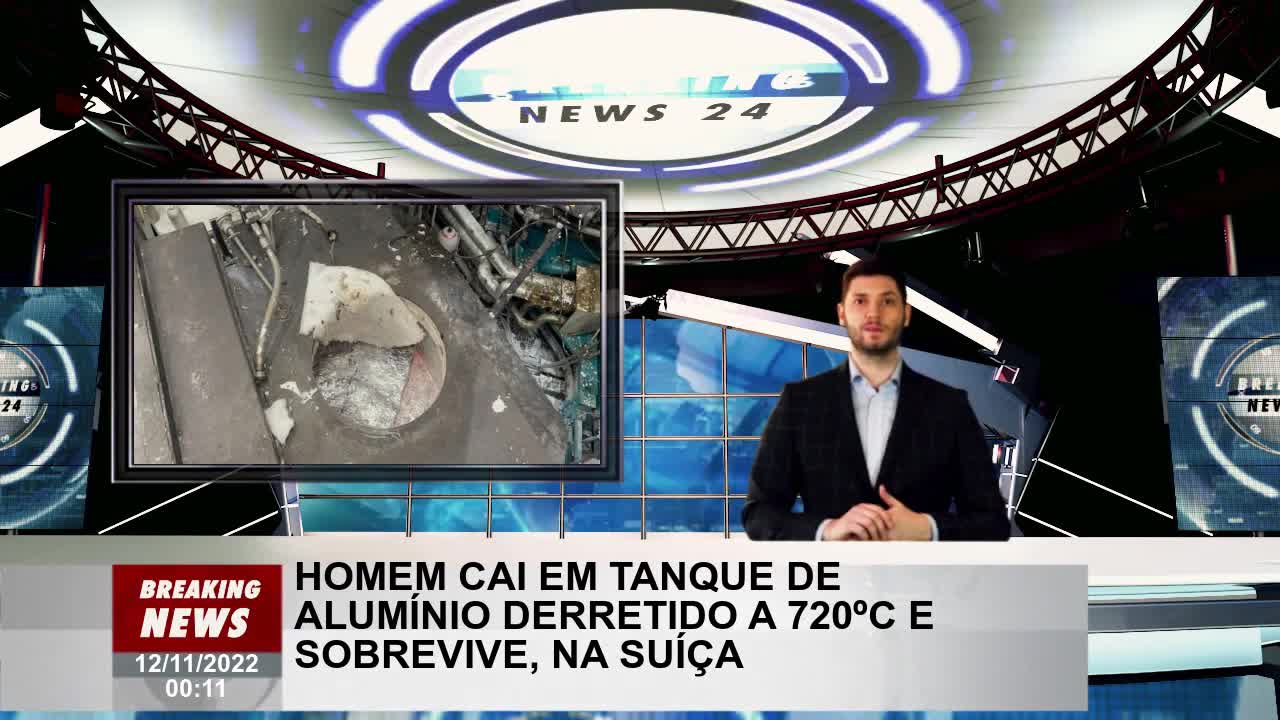 O homem cai em um tanque de alumínio derretido a 720ºC e sobrevive na Suíça