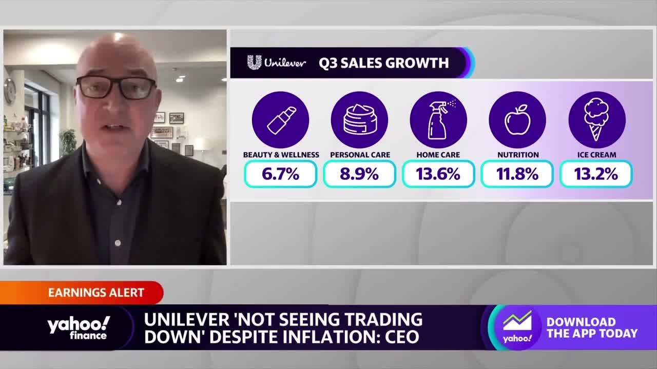 Unilever CEO on inflation: ‘We are not seeing trading down’