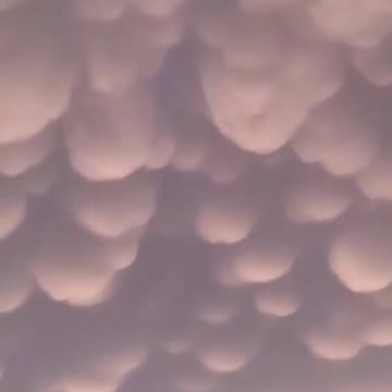 Timelapse footage of mammatus clouds rolling across the sky above Stillwater, Oklahoma
