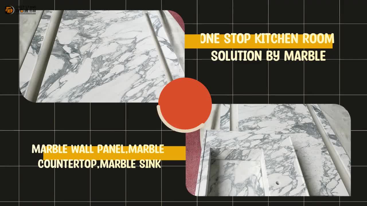 Best Customized kitchen counter top Arabescato marble manufacturers Company