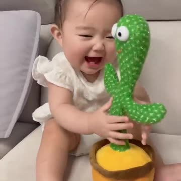 Child playing how cute