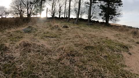 Speedlapse. GoPro. Hikingbtp a wildcamp location..Dartmoor. March 2022