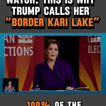 Watch! This is Why Trump Calls Her "Border Kari Lake"