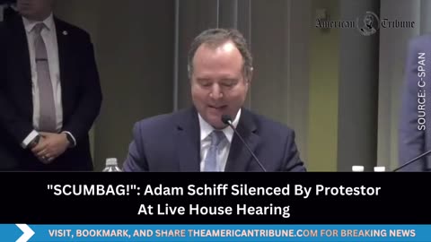 Adam Schiff Humiliated By Heckler At House Hearing