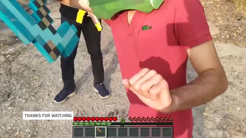 Minecraft in real life POV - MINECRAFT Zombie Realistic Minecraft Texture Pack (POV Live Action)