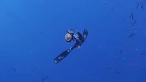 Dancing in the deep ocean 💙