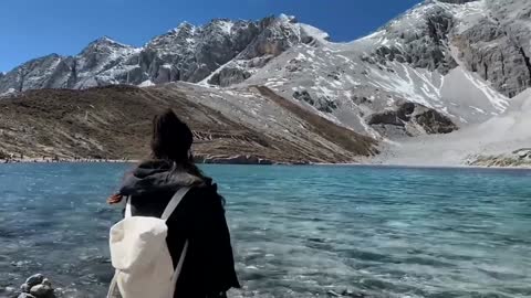 Magnificent mountains and beautiful lakes