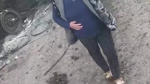 Locals with tears greet the Ukrainian military