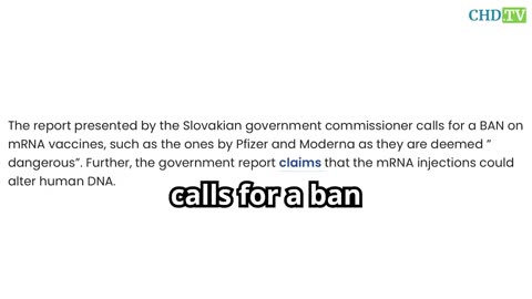 mRNA Shots May Be Banned in Slovakia.
