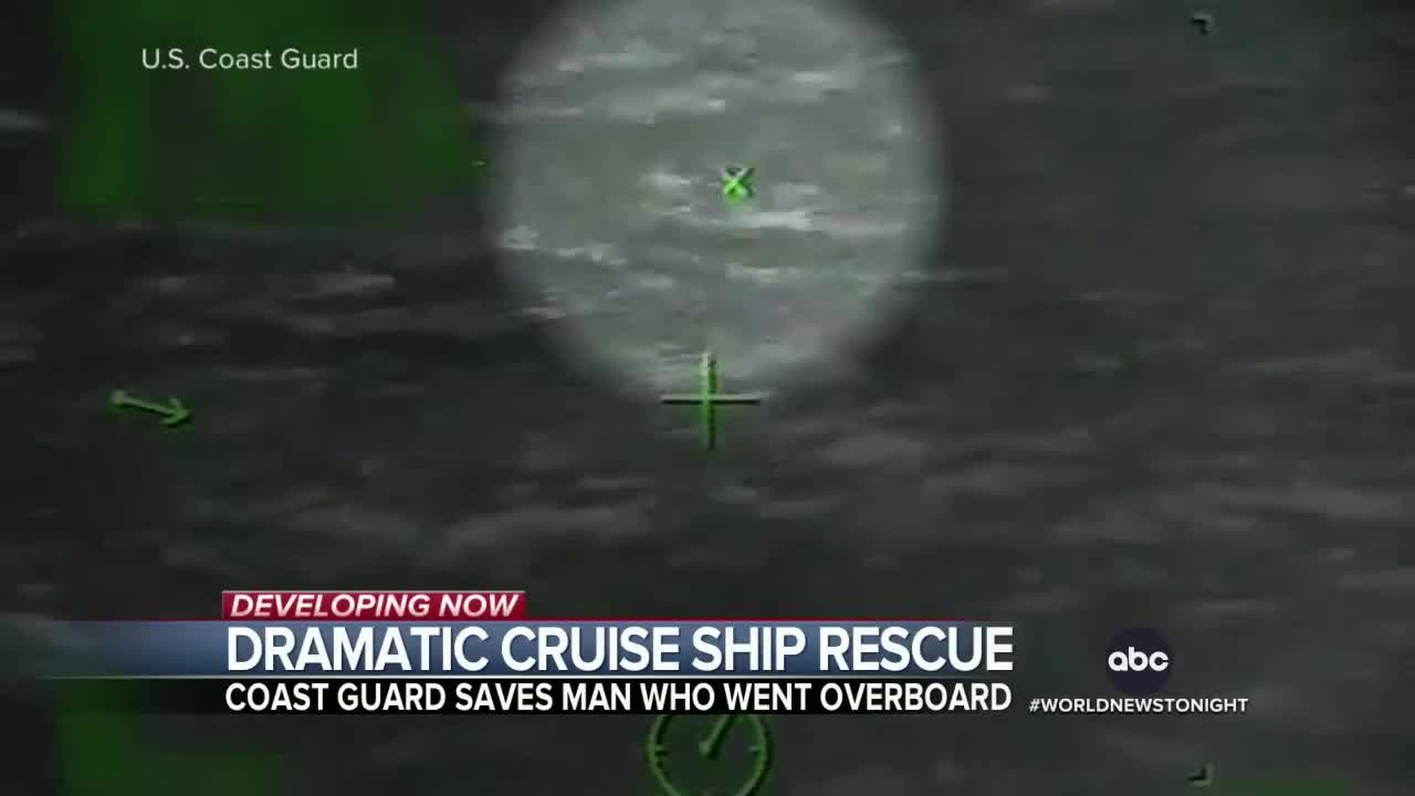 US Coast Guard rescues man overboard