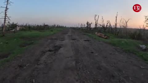 Russian equipment destroyed by fire...- Ukrainian fighters show the liberated Klischiivka village