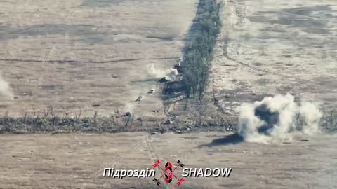 Footage of the Russian assault on the positions of Ukrainian defenders