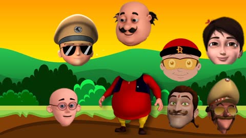 Motu patlu mighty raju shin chan little singham rudra cartoon game bahubali