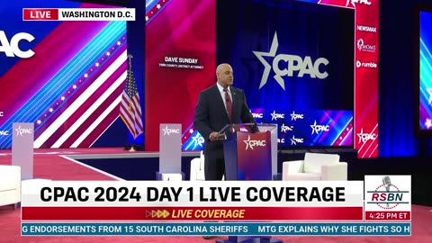 FULL SPEECH: Dave Sunday Addresses CPAC in DC 2024 - 2/22/24