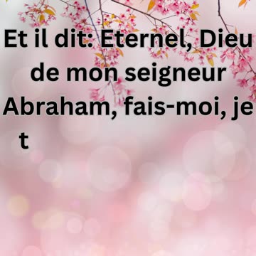 "Genèse 24:12 - Prière pour la réussite de la mission"